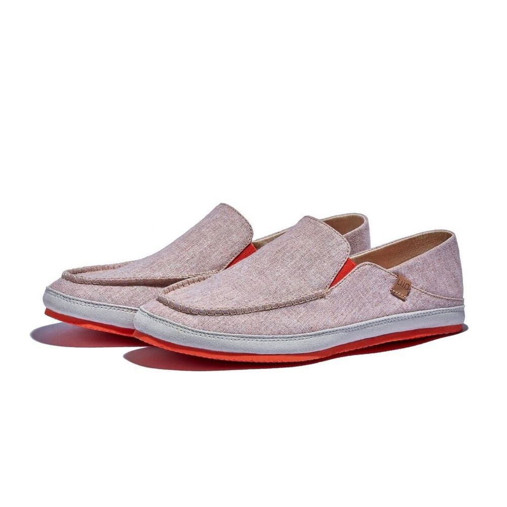 UIN Women's Walking Casual Travel Comfort Shoes (Formentera 2 - White Peach)